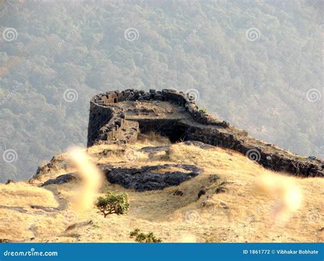 Rajmachi Fort stock photo. Image of wall, architecture - 1861772