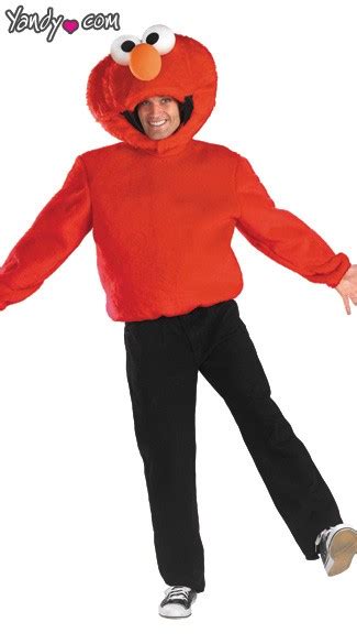 Men's Elmo Costume, Mens Elmo Halloween Costume, Adult Elmo Costume