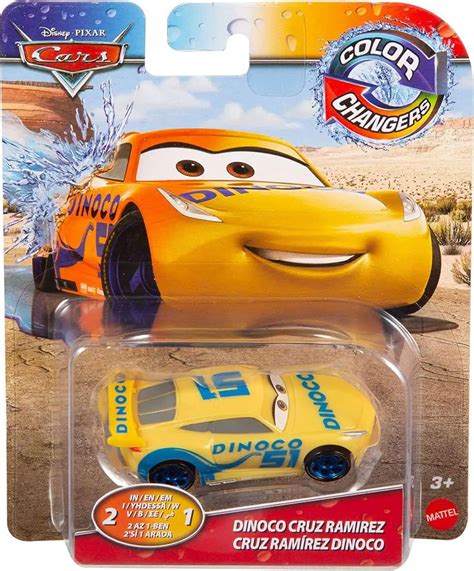 Disney Pixar Cars Cars 3 Color Changers Dinoco Cruz Ramirez 155 Diecast ...