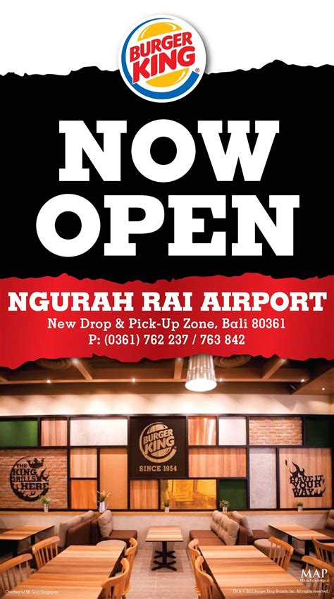 BURGER KING- NOW OPEN! at Ngurah Rai Airport, Denpasar! #burgerking Map ...