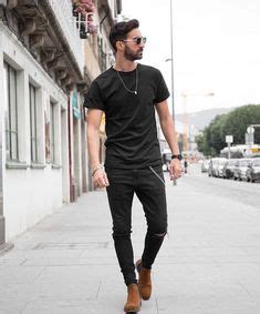 11 Black T-shirt outfits ideas | mens outfits, men casual, mens casual ...