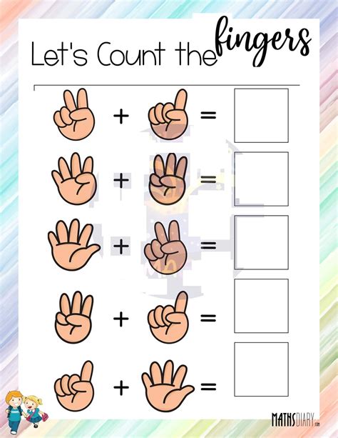 Counting With Fingers Worksheet at Casey Hooks blog