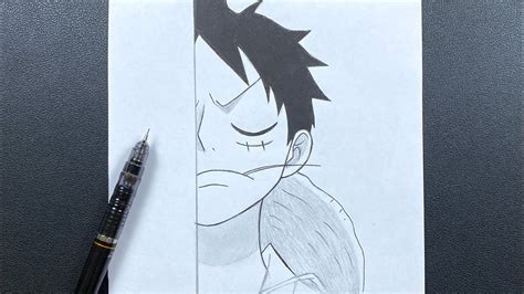 Luffy Face Drawing