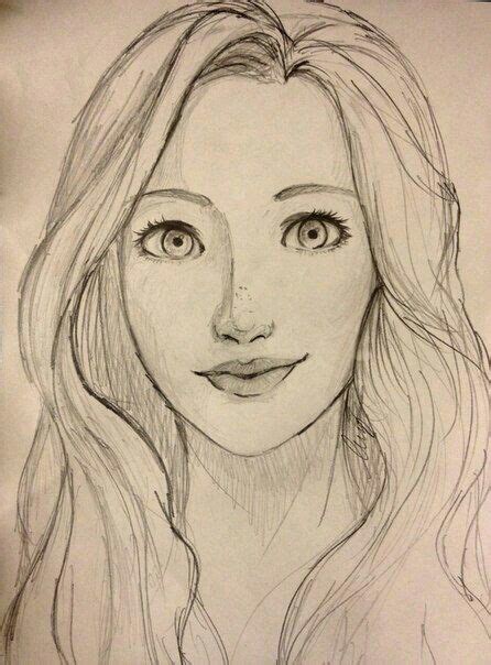 Pin by Destiny on drawing | Easy portrait drawing, Simple face drawing ...