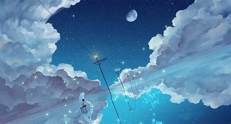 Details more than 82 anime night sky wallpaper best - in.coedo.com.vn