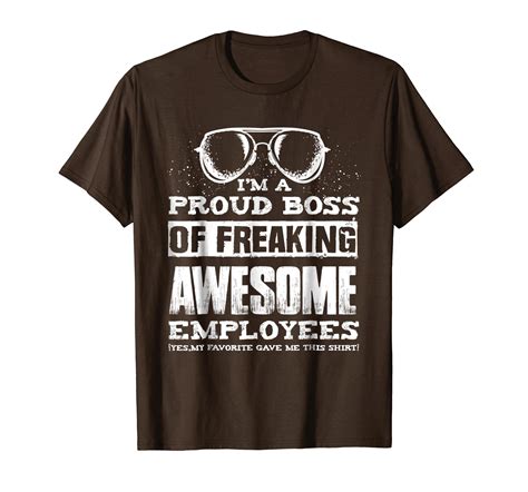 Funny Boss Gift T Shirt: I’M A PROUD BOSS OF FREAKING-ln – Lntee