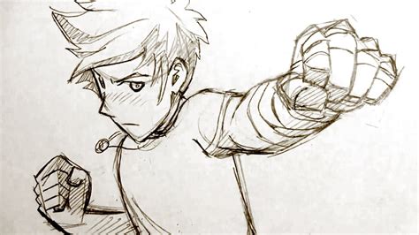 How to Draw Manga Fighting Pose: Punching Fists! | Doovi