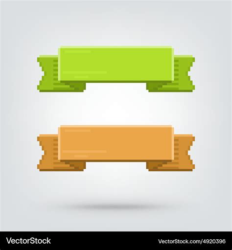 Banner of abstract pixel art Royalty Free Vector Image