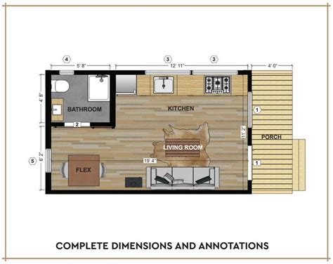 Small Cabin Loft DIY Build Plans 12' X 20' Tiny House Blueprint PDF ...