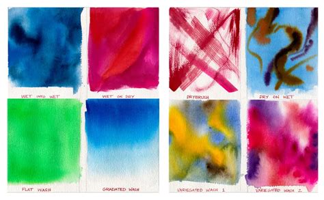 7 Must-Know, Widely Used Watercolor Techniques For Beginners - Beebly's ...