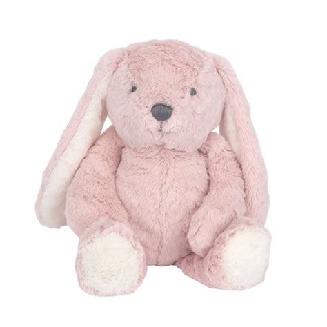 Lambs & Ivy Botanical Baby Plush Pink Bunny Stuffed Animal Toy - Hip ...