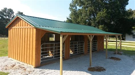 Horse Run Ins and Sheds | Portable Horse Barn Manufacturer Hilltop ...