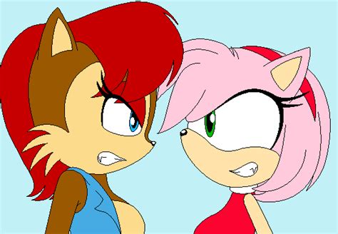 AMY V.S SALLY ACORN by jade105 on DeviantArt