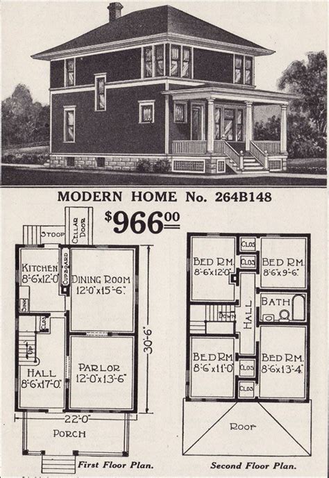 Incredible American foursquare home plans Trend in 2022 | Interior and ...