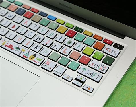 White Cute Skins Keyboard Stickers Laptop MacBook Keyboard | Etsy