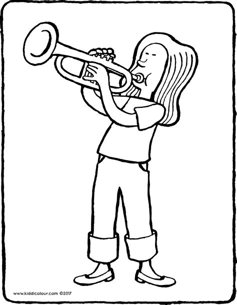 Trumpet Cartoon Drawing at GetDrawings | Free download