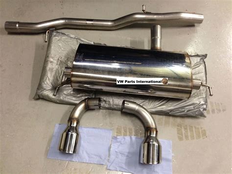 VW Golf MK4 R32 Milltek Sport Cat Back Exhaust System Chrome Polished ...