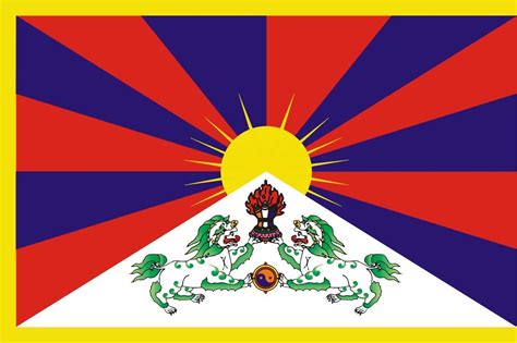 Tibetan National Flag - Tibetan Dawn