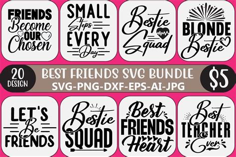 Best Friends SVG Bundle Bundle · Creative Fabrica