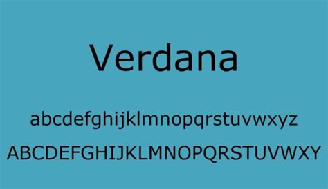 Verdana Font Free Download | Dafont