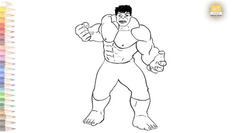 Hulk drawing easy || How to draw Hulk drawing - YouTube