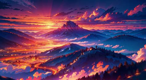 320x200 Resolution Shining Landscape AI Art 320x200 Resolution ...