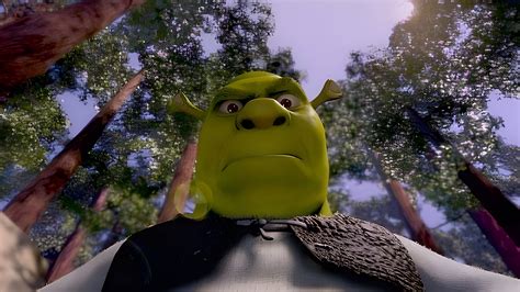 Funny Shrek in the Forest Desktop Wallpaper - Shrek Wallpaper 4K