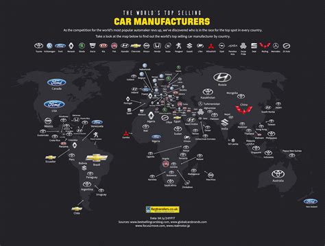 This Map Shows the Most Popular Car Brand in Every Country | Inverse