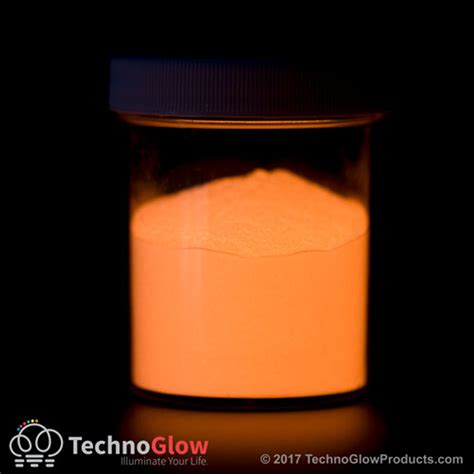 Invisible Orange Zinc Sulfide Glow Powder | Techno Glow