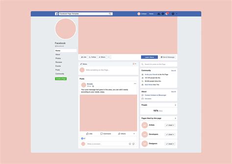 Facebook Page Mockup (2020)