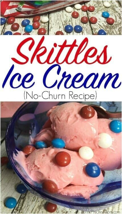 No-Churn Skittles Ice Cream - Penny Pinchin' Mom