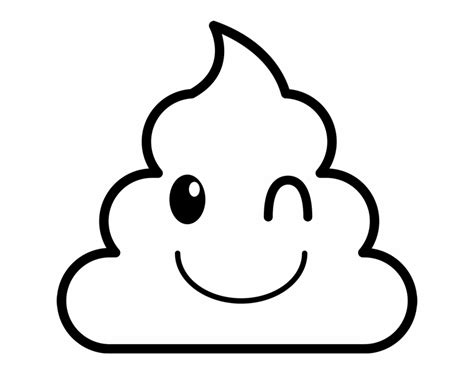 Free Poop Emoji Silhouette, Download Free Poop Emoji Silhouette png ...