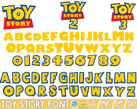 Toy Story Font Svg Files Toystory Alphabet Letters and - Etsy Finland