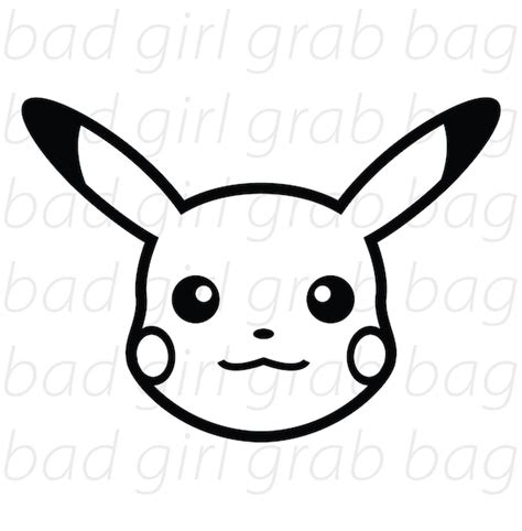 Pikachu Pokemon Inspired SVG File for Cricut Silhouette | Etsy Canada