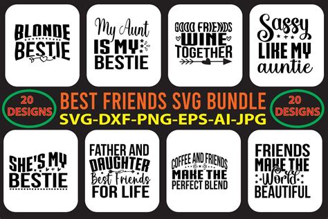 Best Friends SVG Bundle Bundle · Creative Fabrica