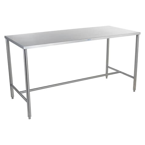 36"H Stainless Steel Work Tables with H-Brace & Bullet Feet by Blickman