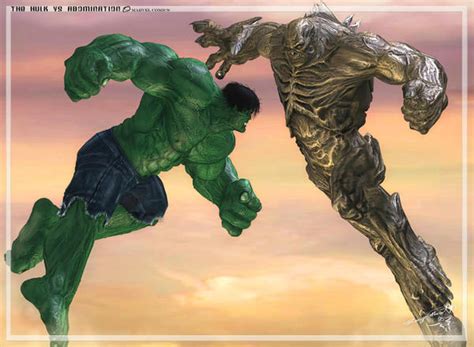 Hulk Vs Abomination by ubald007 on DeviantArt