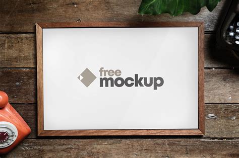 Horizontal Poster Frame Free Mockup – FreeMockup.net