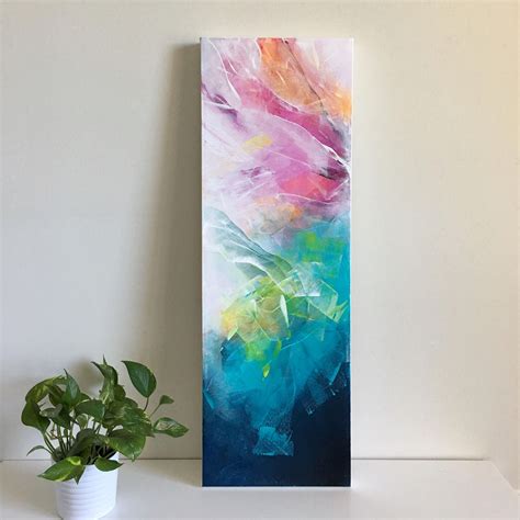 Acrylic abstract painting on canvas, using Golden Fluid Acrylics and ...