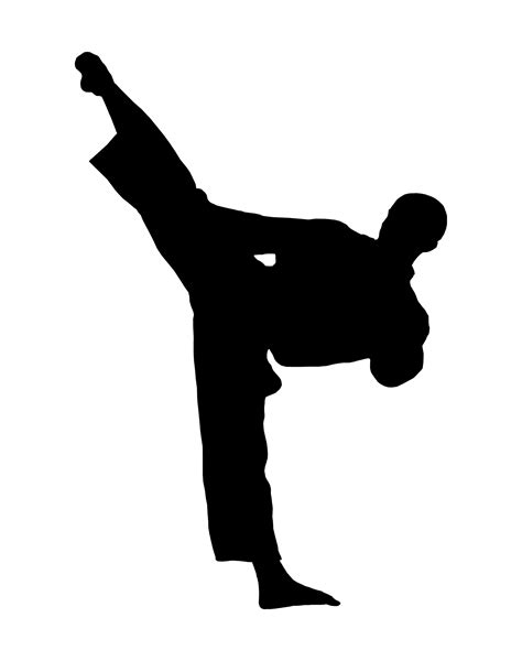 Taekwondo Silhouette Clip Art at GetDrawings | Free download