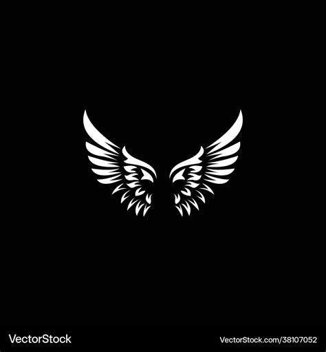 Wings logo Royalty Free Vector Image - VectorStock