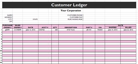 12+ Excel General Ledger Templates - Excel Templates