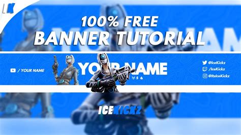 How To Make A FREE Fortnite Youtube Banner Without Photoshop! (Pixlr ...