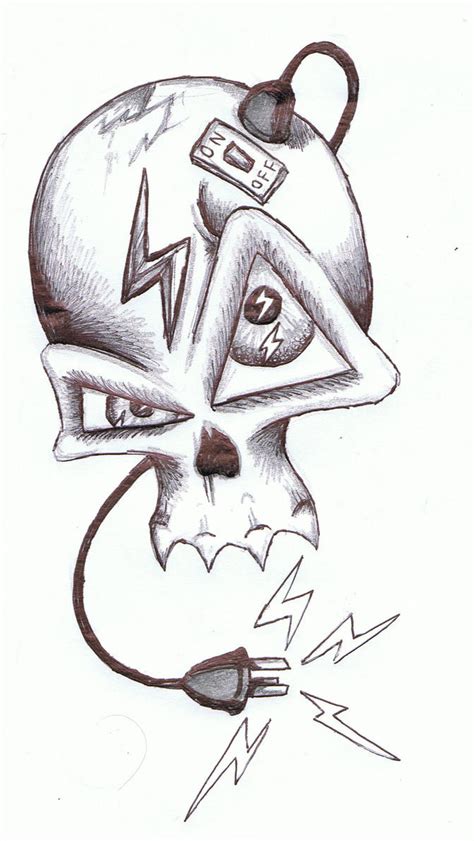 Electric Skull by RockOnCam on DeviantArt