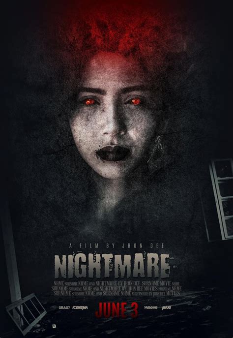 a movie poster for the upcoming horror film, nightmare june 2 with an ...