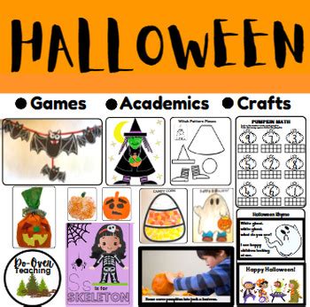 Halloween Games Crafts Writing Math Games Coloring Circle Photo ...