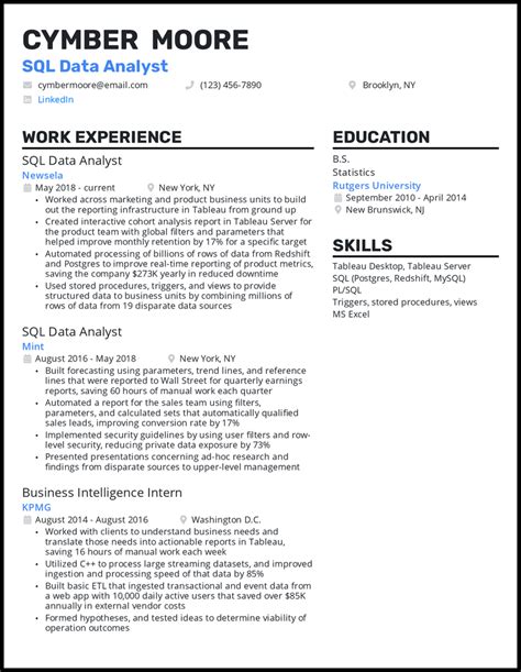 31 Data Analyst Resume Examples for 2025