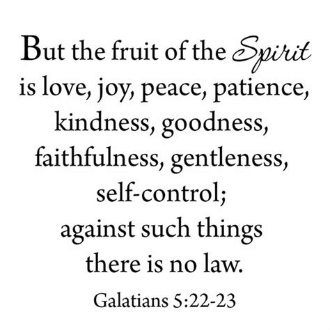 VWAQ But the Fruit of the Spirit Galatians 5:22-23 Bible Wall Decal ...