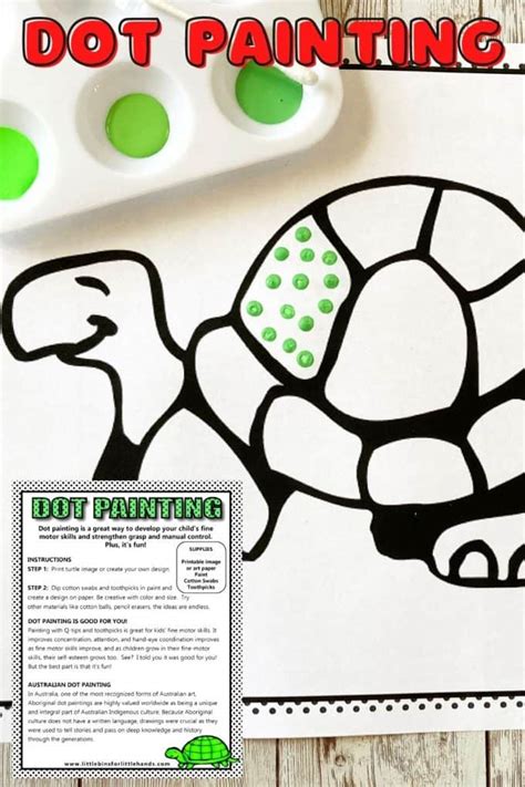 Turtle Dot Painting (Free Printable) - Little Bins for Little Hands