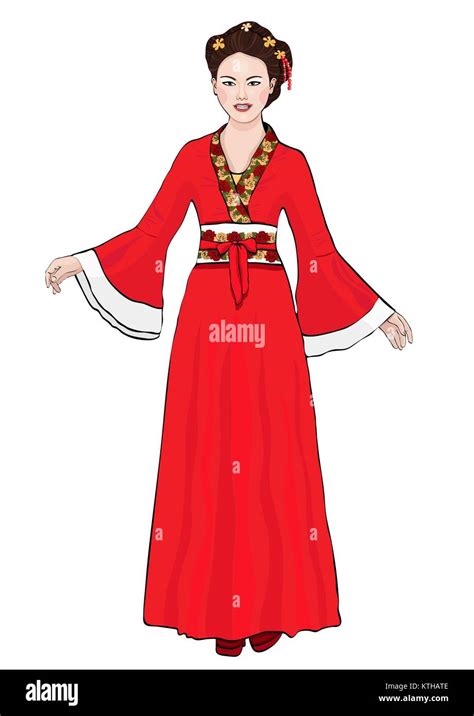 Traditional Dress Stock Vector Images - Alamy